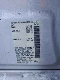 2016 NISSAN ALTIMA