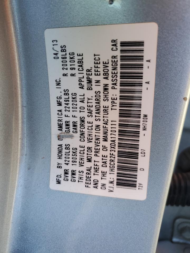 2013 HONDA ACCORD