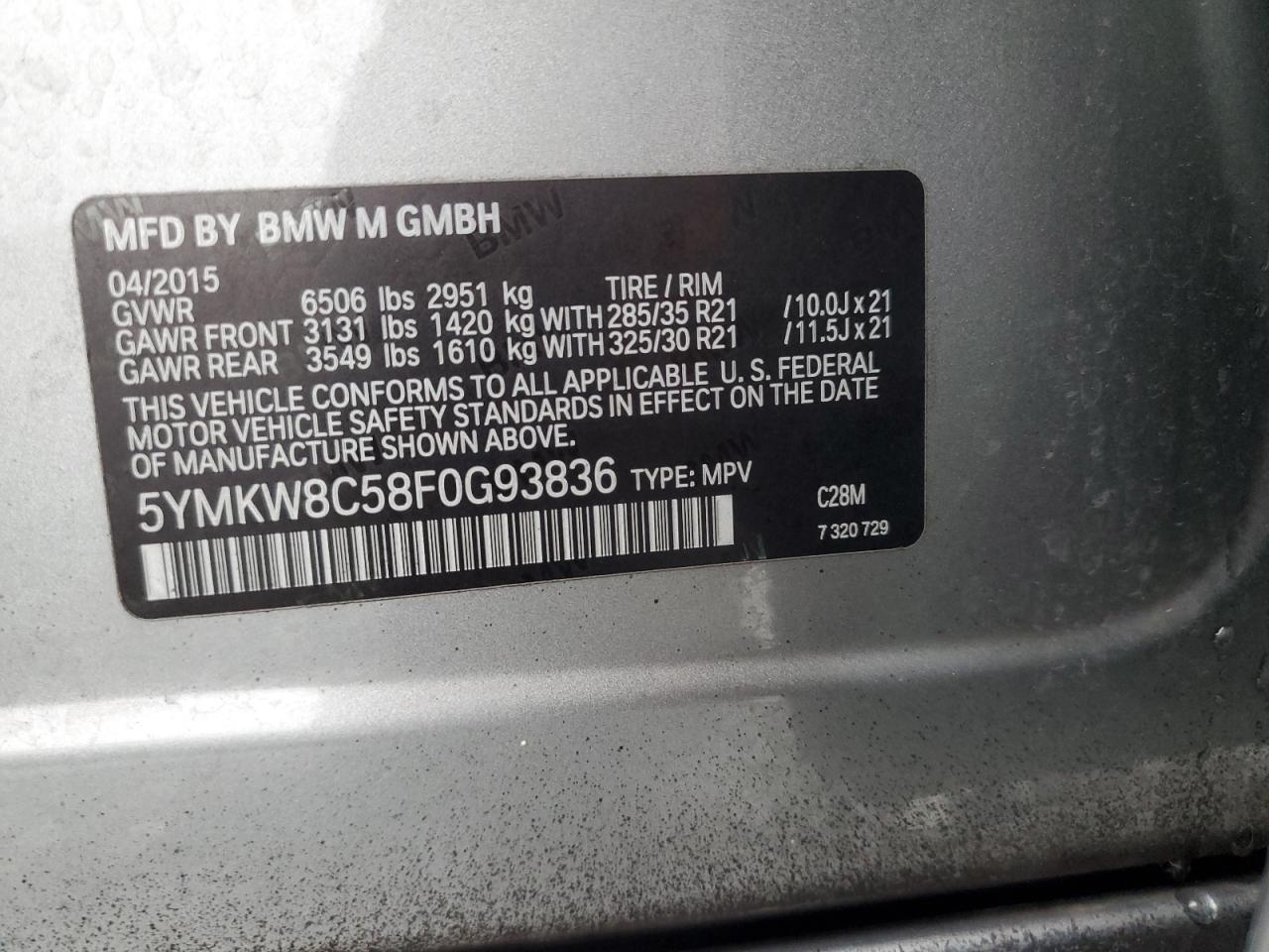 2015 BMW X6