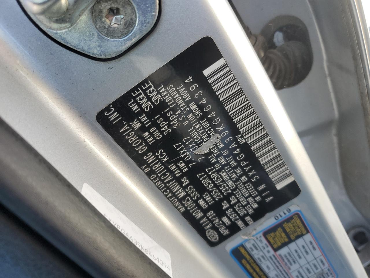 2019 KIA SORENTO