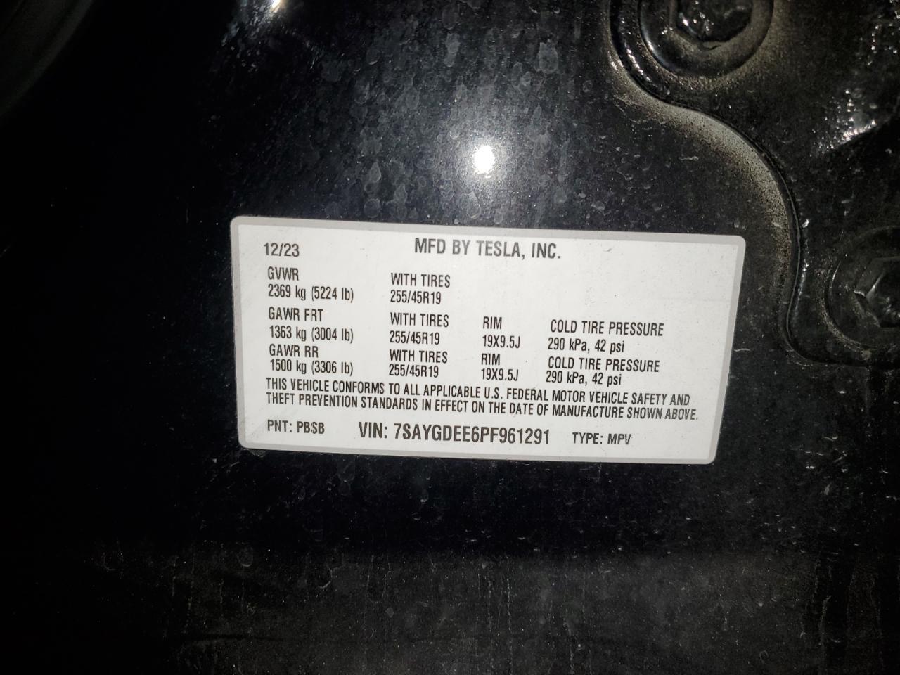 2023 TESLA MODEL Y