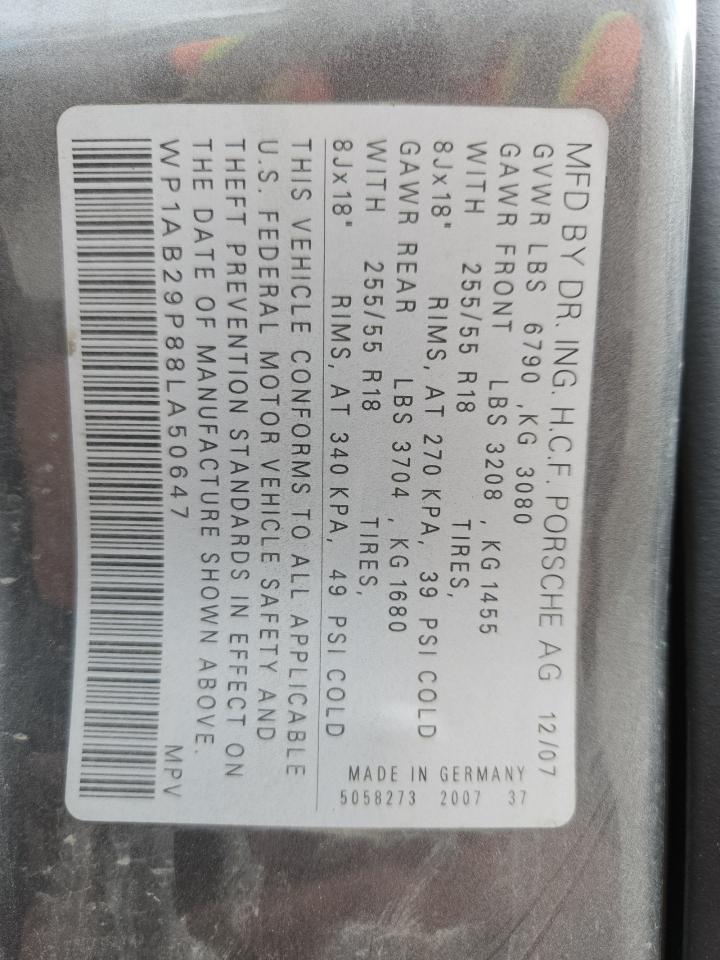2008 PORSCHE CAYENNE