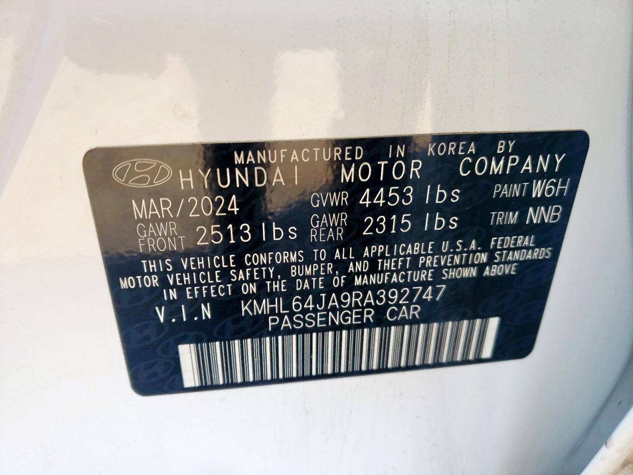 2024 HYUNDAI SONATA