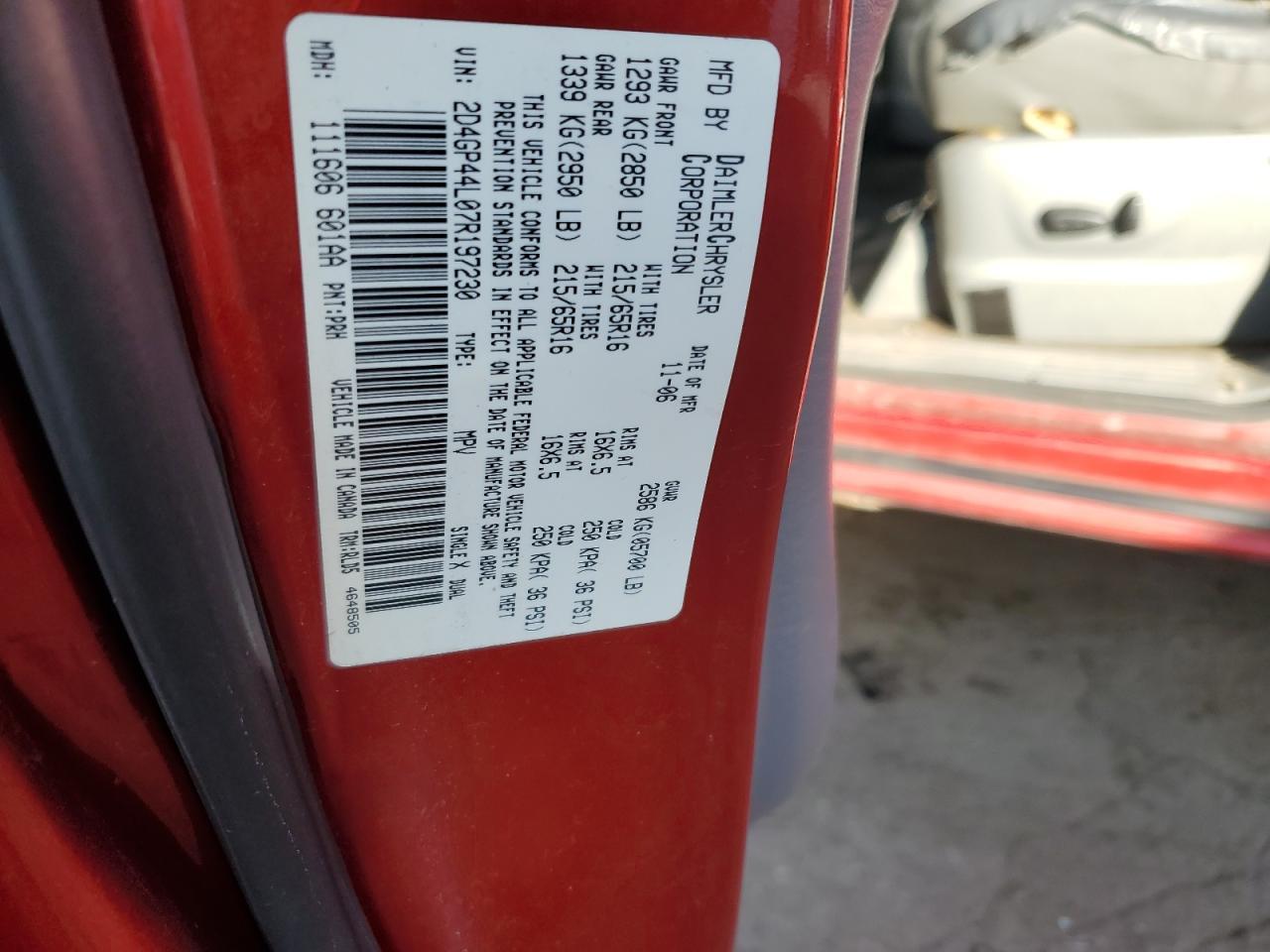 2007 DODGE GRAND CARAVAN