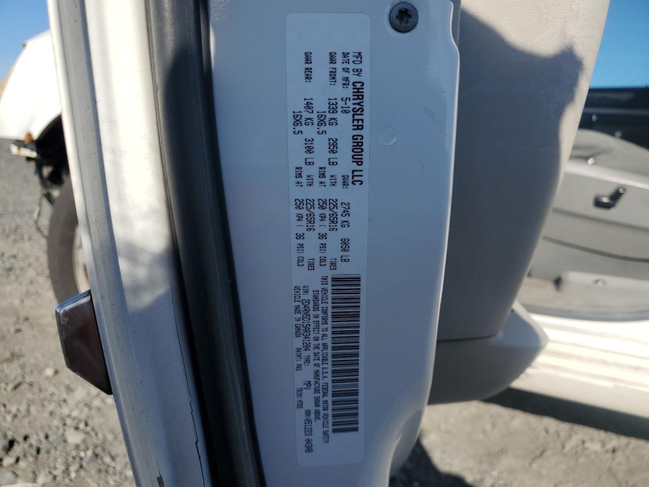 2010 DODGE GRAND CARAVAN