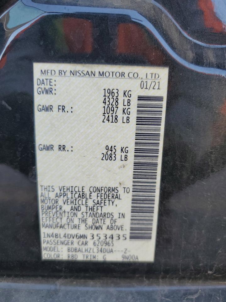 2021 NISSAN ALTIMA