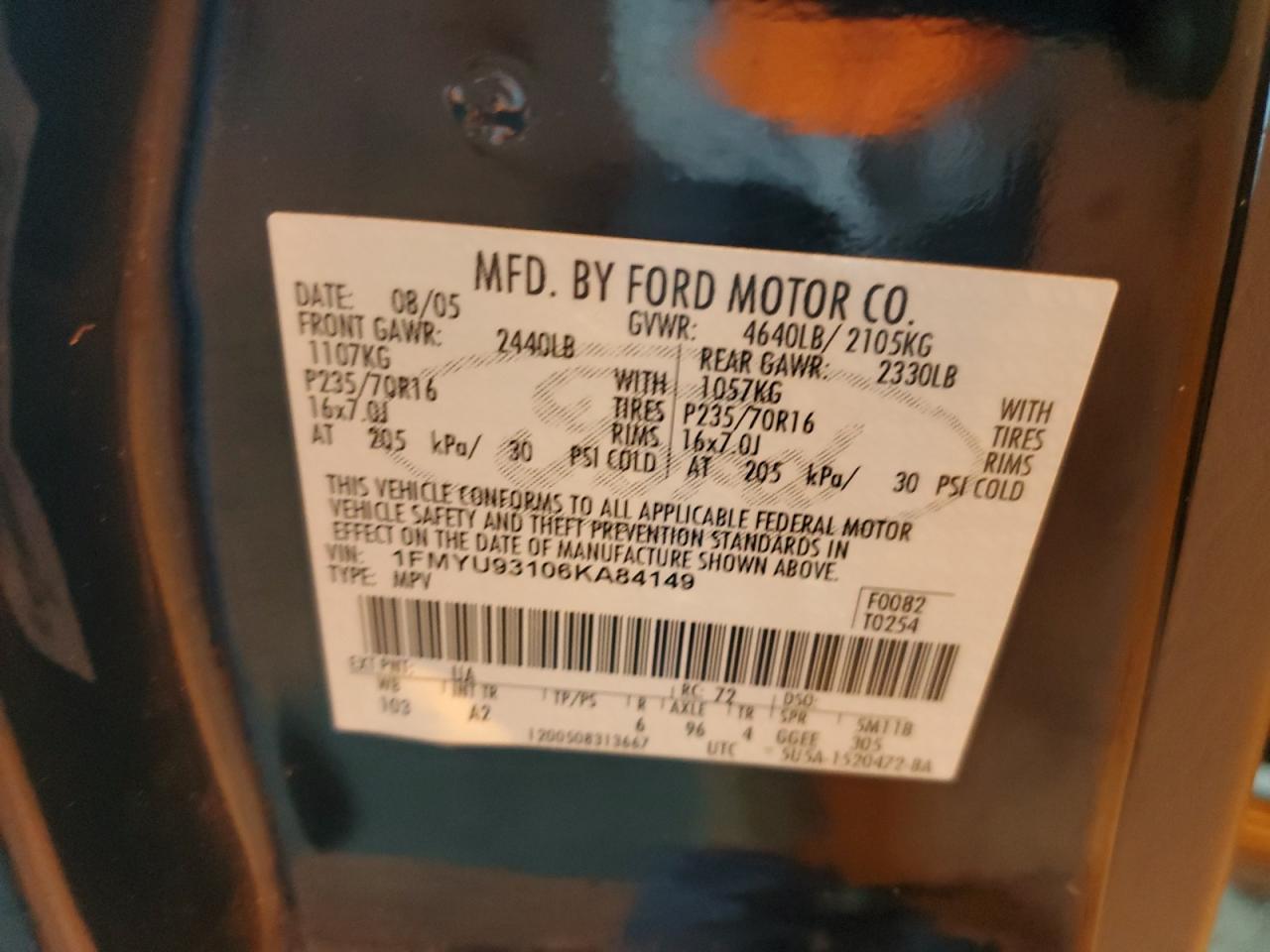 2006 FORD ESCAPE