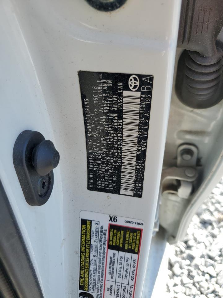 2014 TOYOTA COROLLA
