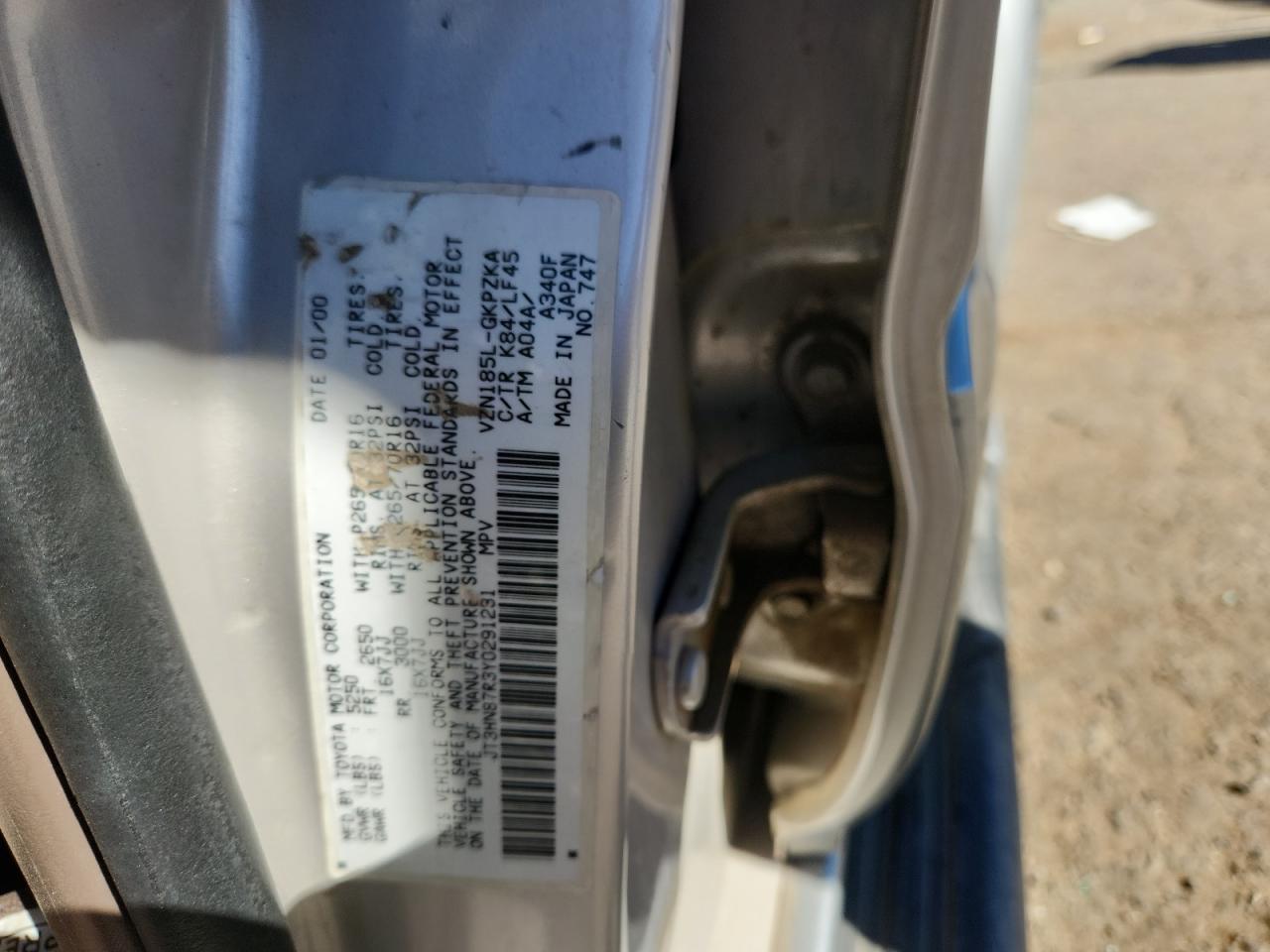 2000 TOYOTA 4Runner