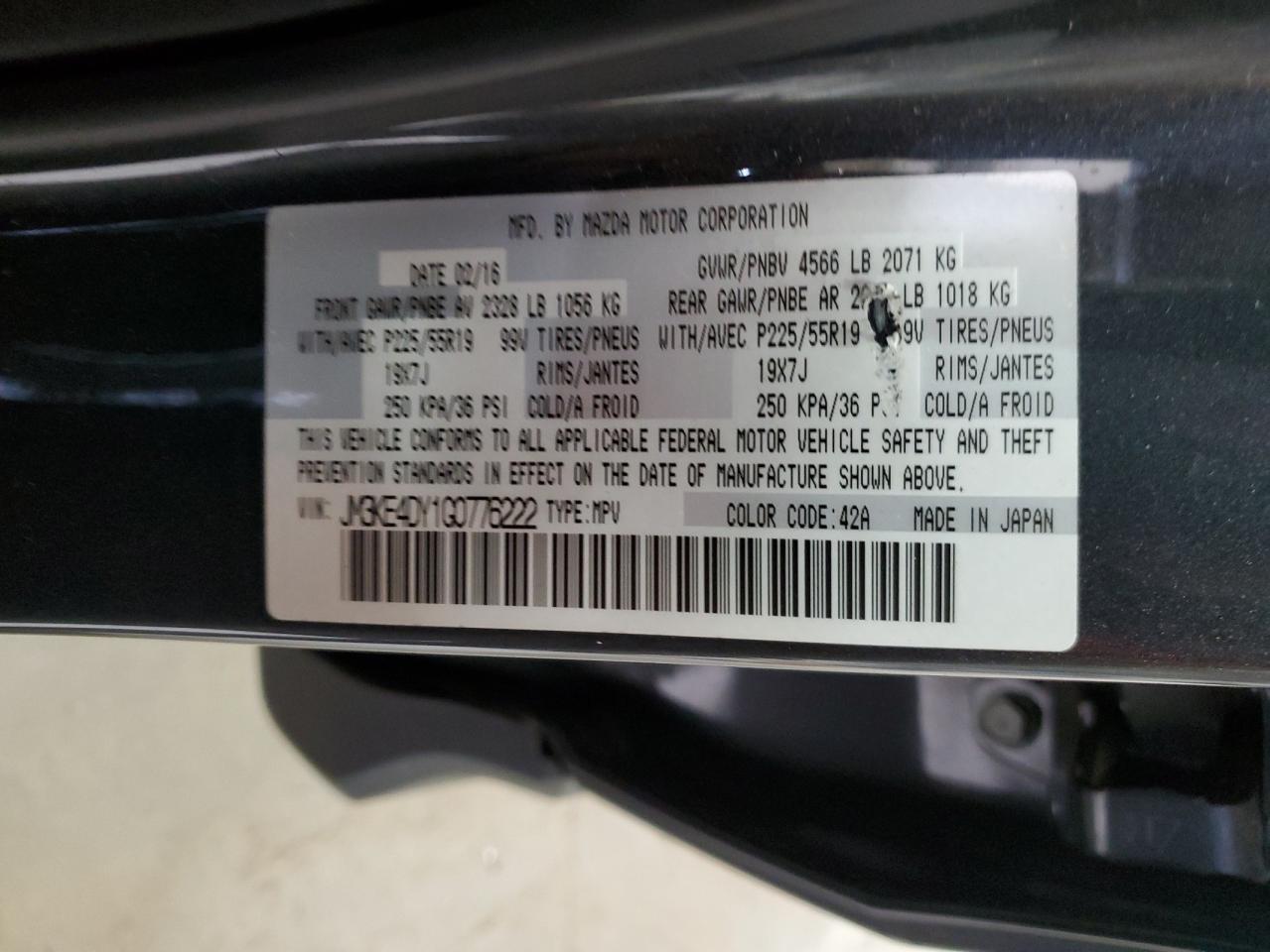 2016 MAZDA CX-5