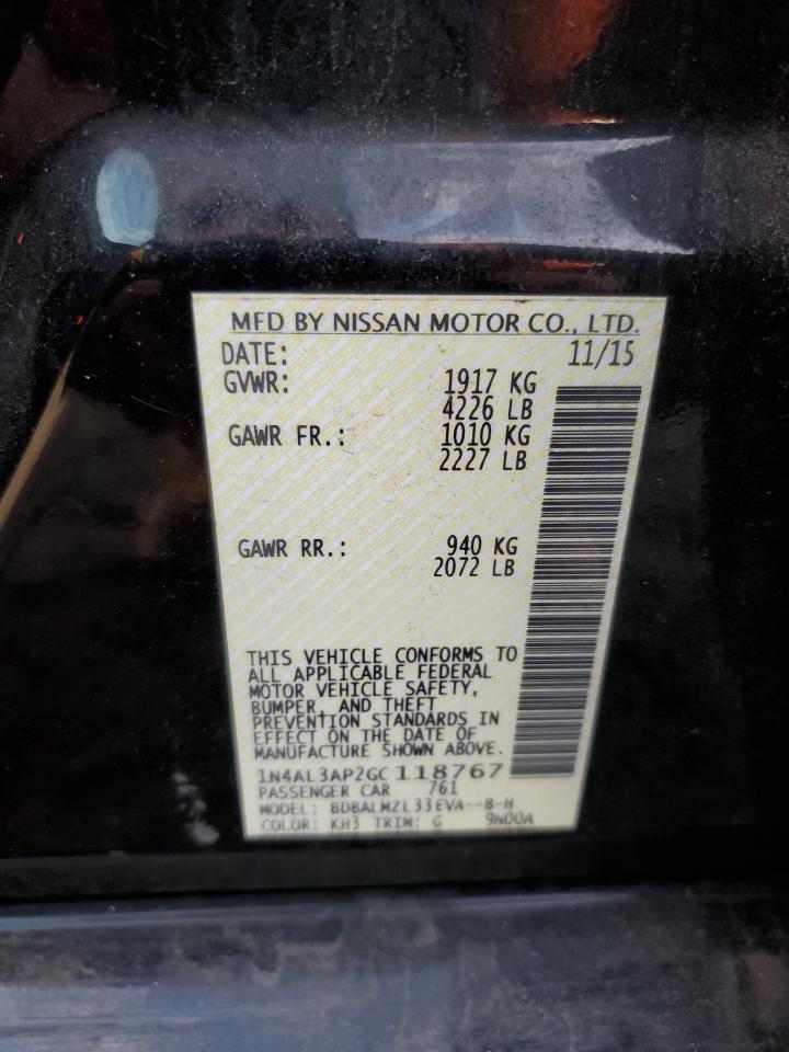 2016 NISSAN ALTIMA