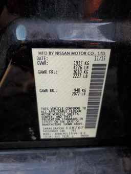 2016 NISSAN ALTIMA