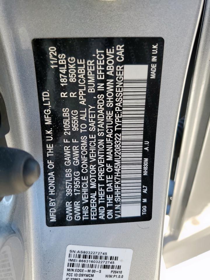 2021 HONDA CIVIC