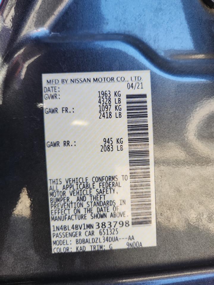 2021 NISSAN ALTIMA