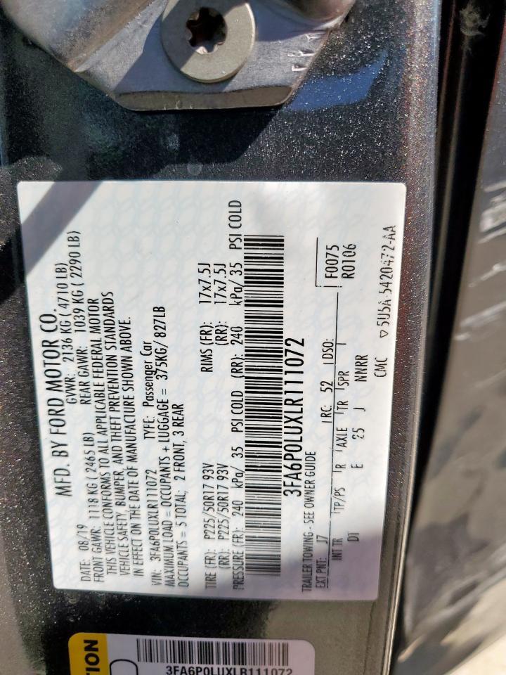 2020 FORD FUSION