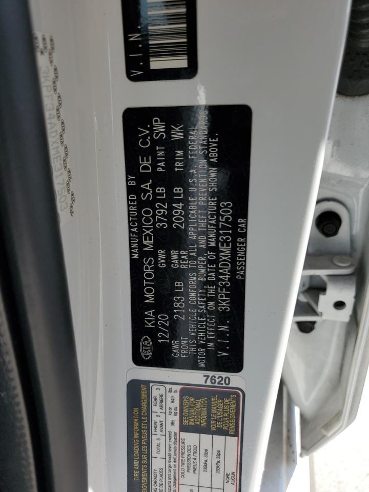 2021 KIA FORTE