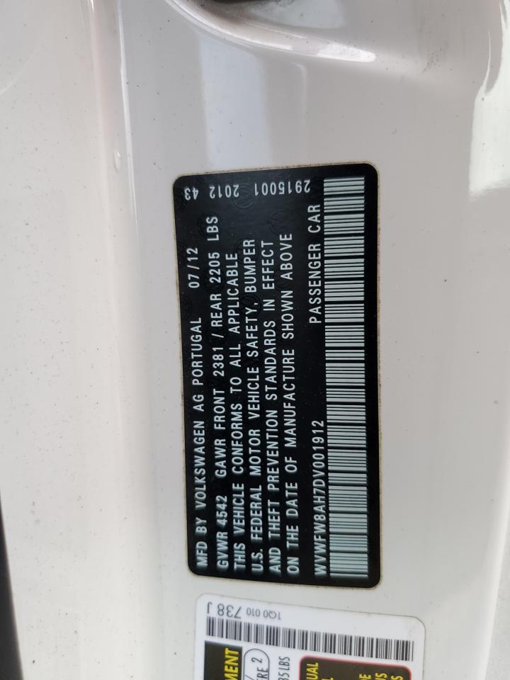 2013 VOLKSWAGEN EOS