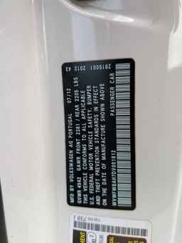 2013 VOLKSWAGEN EOS