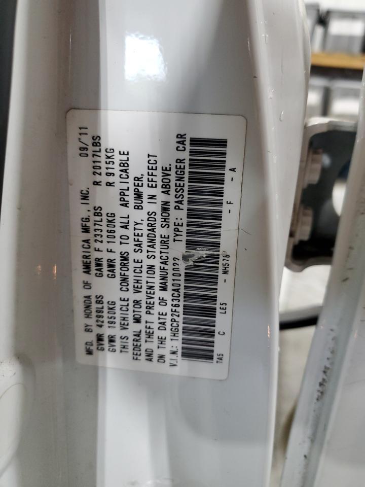 2012 HONDA ACCORD
