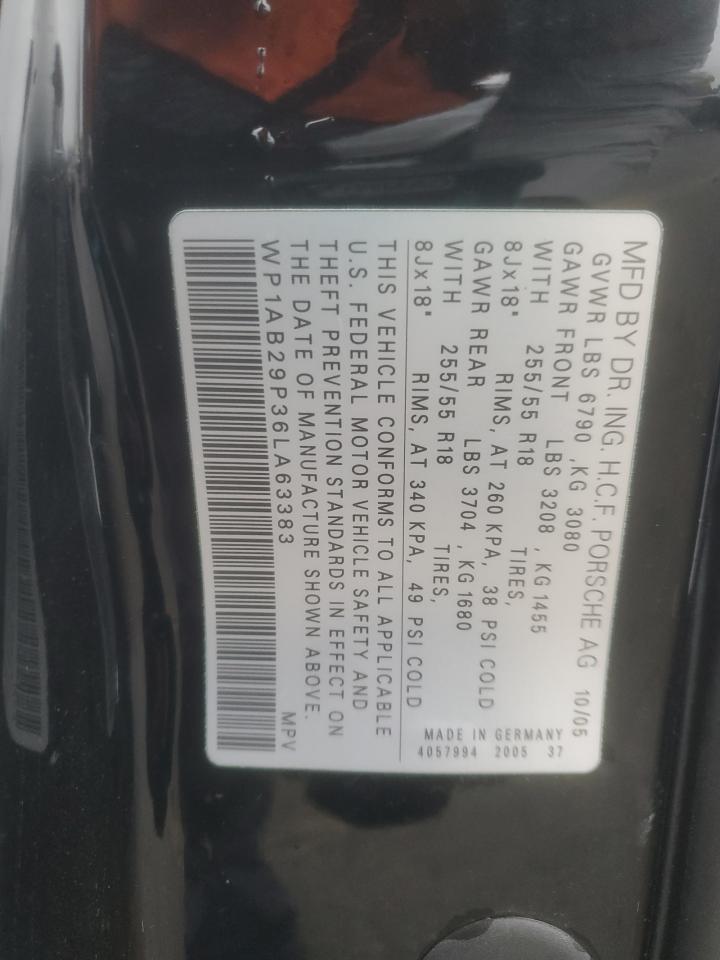 2006 PORSCHE CAYENNE
