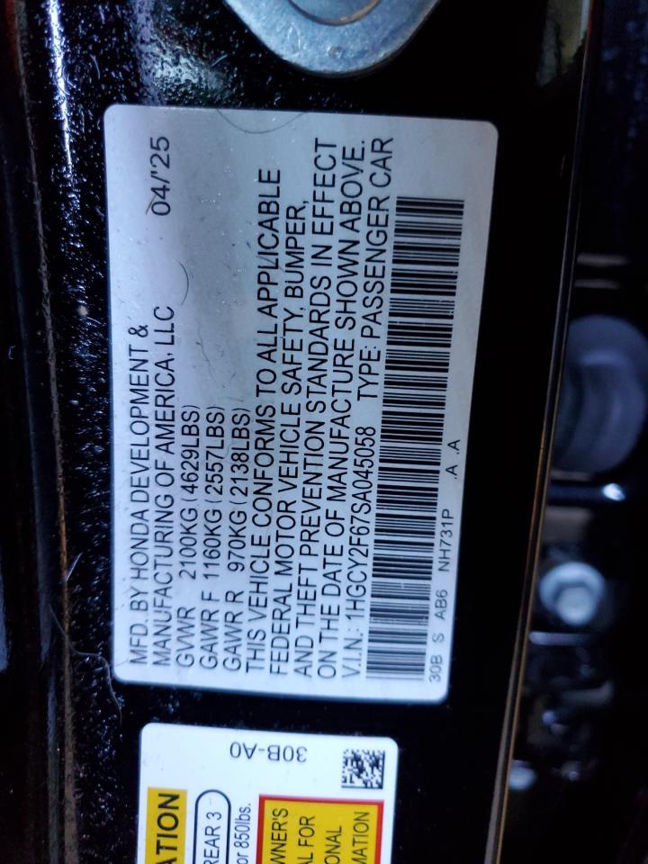 2025 HONDA ACCORD