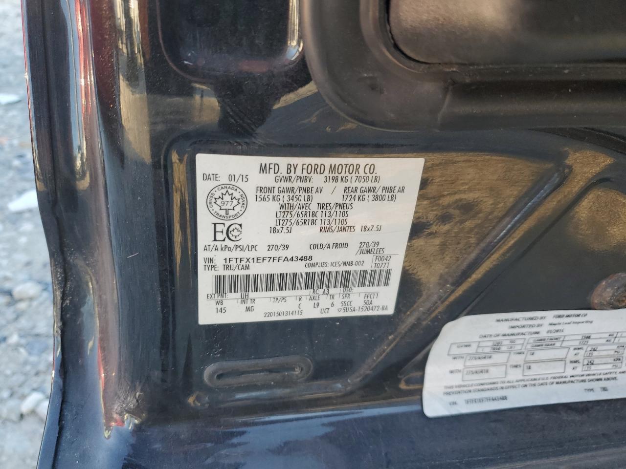 2015 FORD F-150