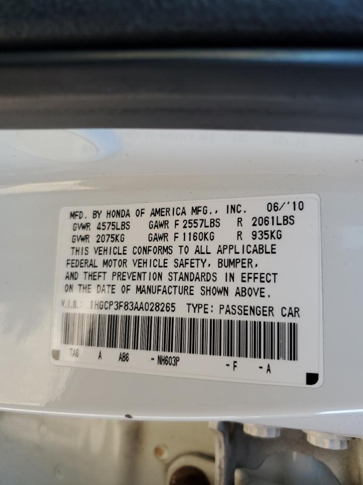 2010 HONDA ACCORD
