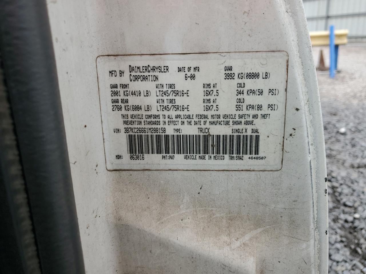 2001 DODGE Ram 2500