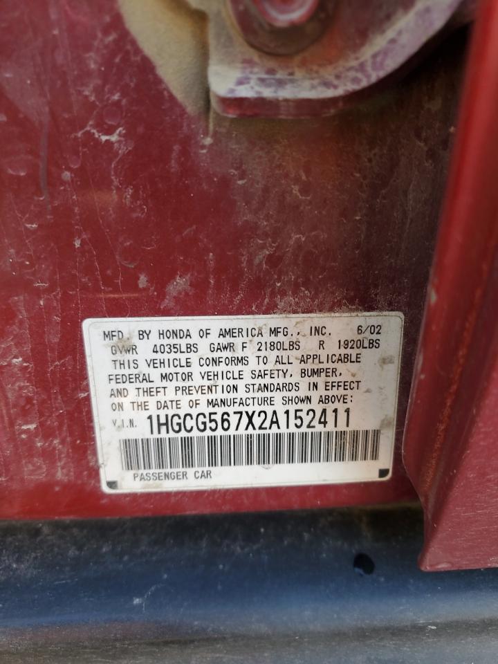 2002 HONDA ACCORD