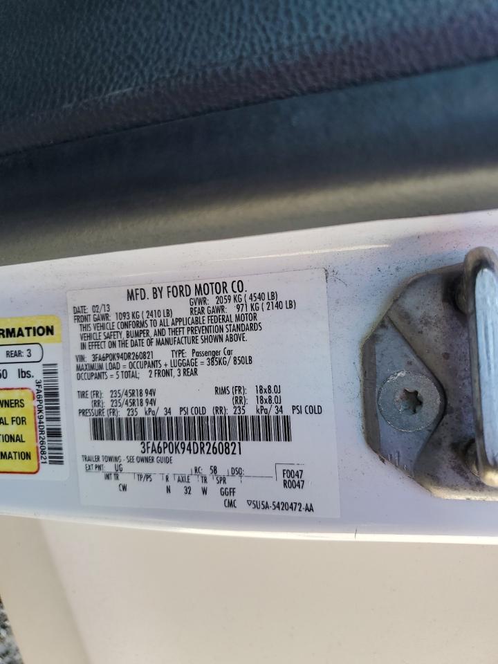 2013 FORD FUSION