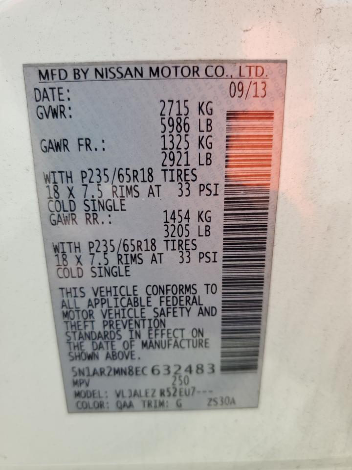 2014 NISSAN PATHFINDER