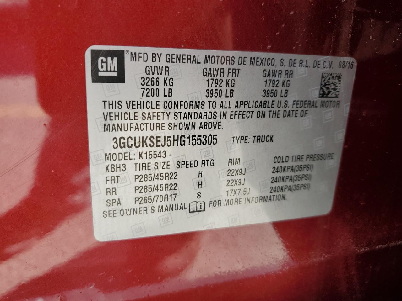 2017 CHEVROLET Silverado