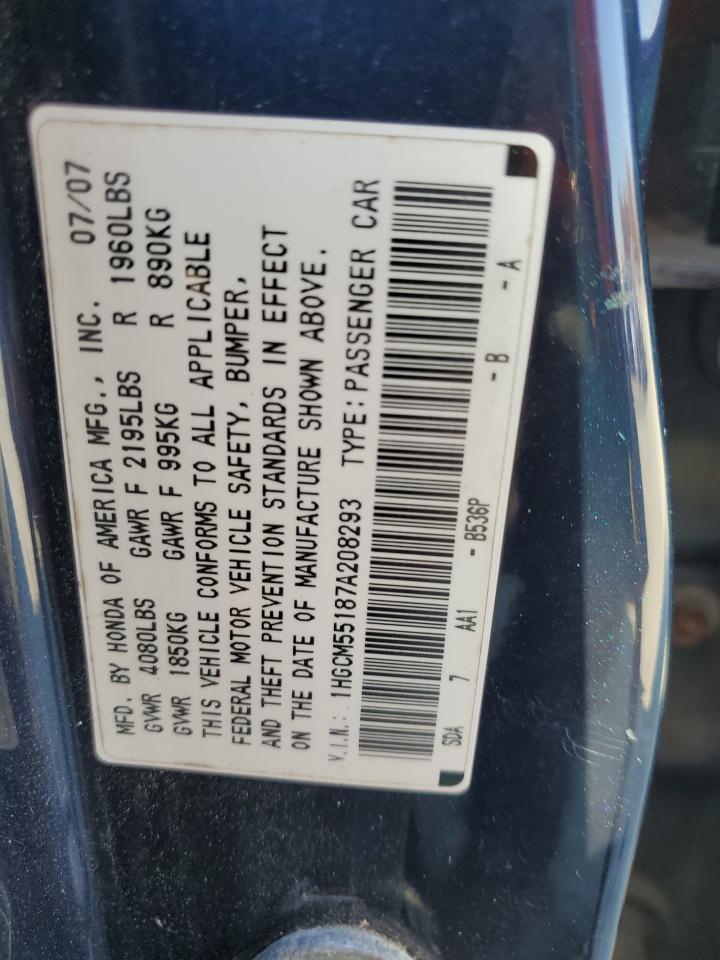 2007 HONDA ACCORD
