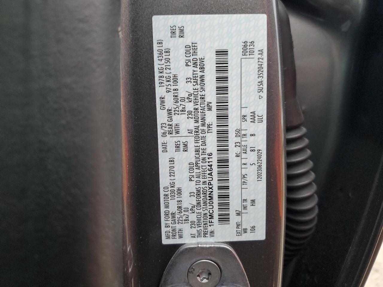 2023 FORD ESCAPE