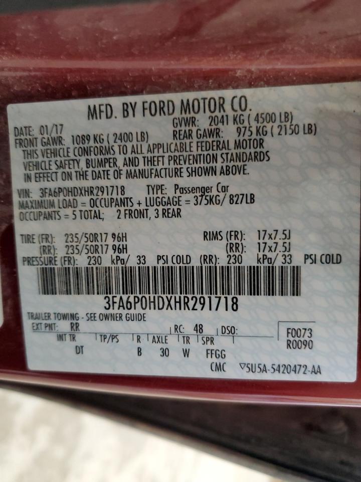 2017 FORD FUSION