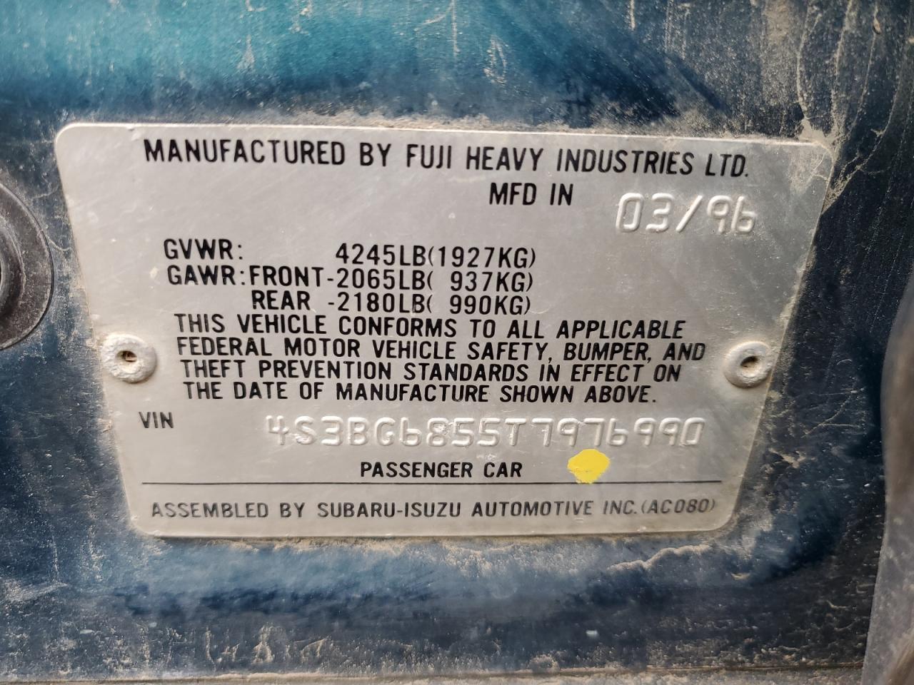 1996 SUBARU Legacy