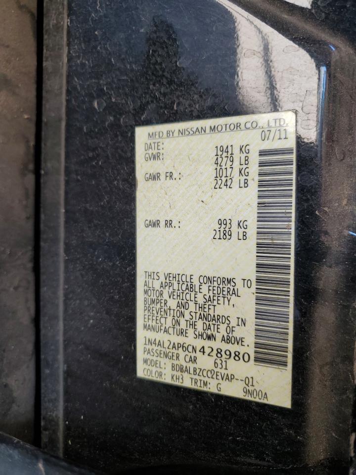 2012 NISSAN ALTIMA