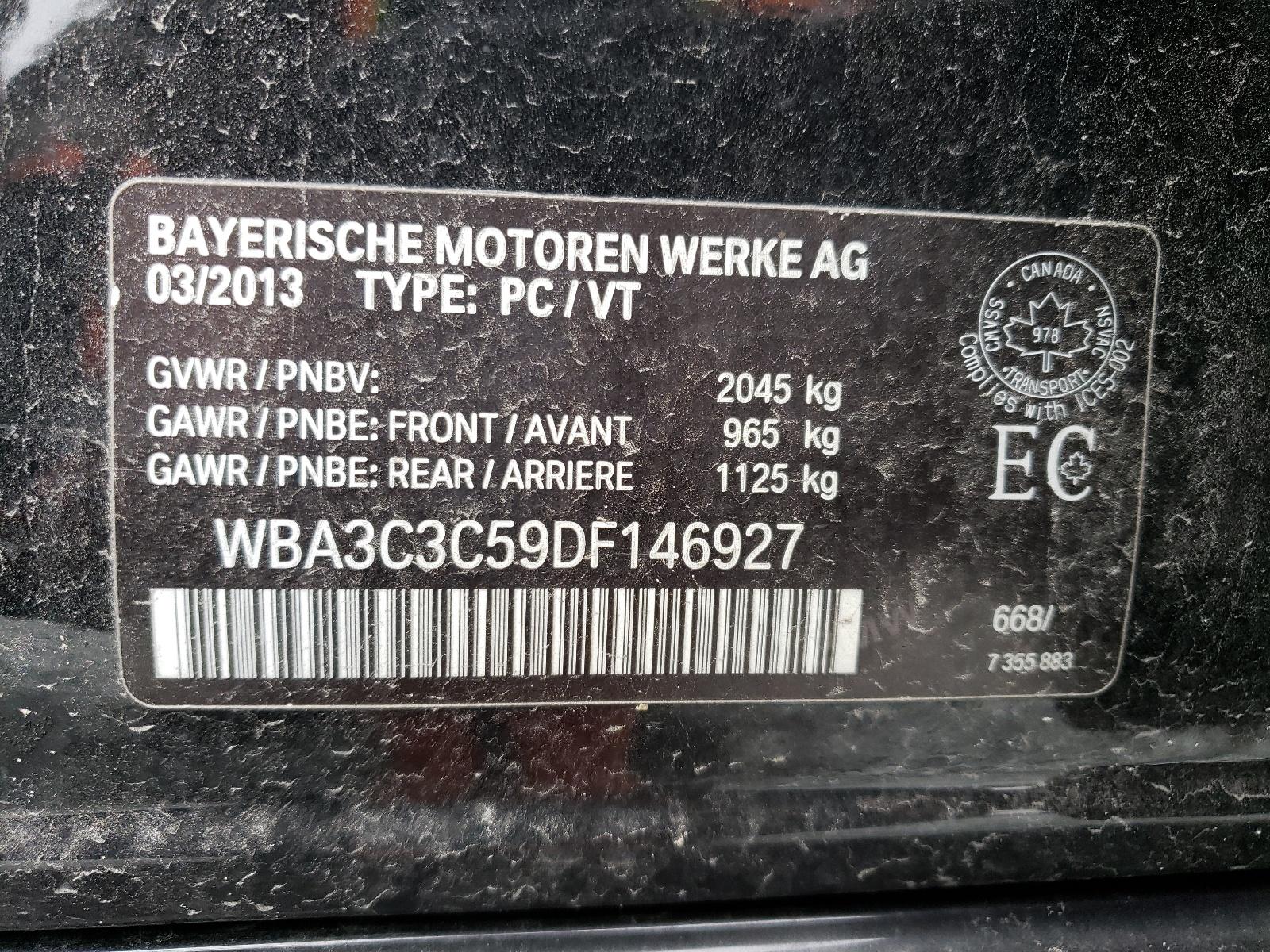 2013 BMW 3 SERIES