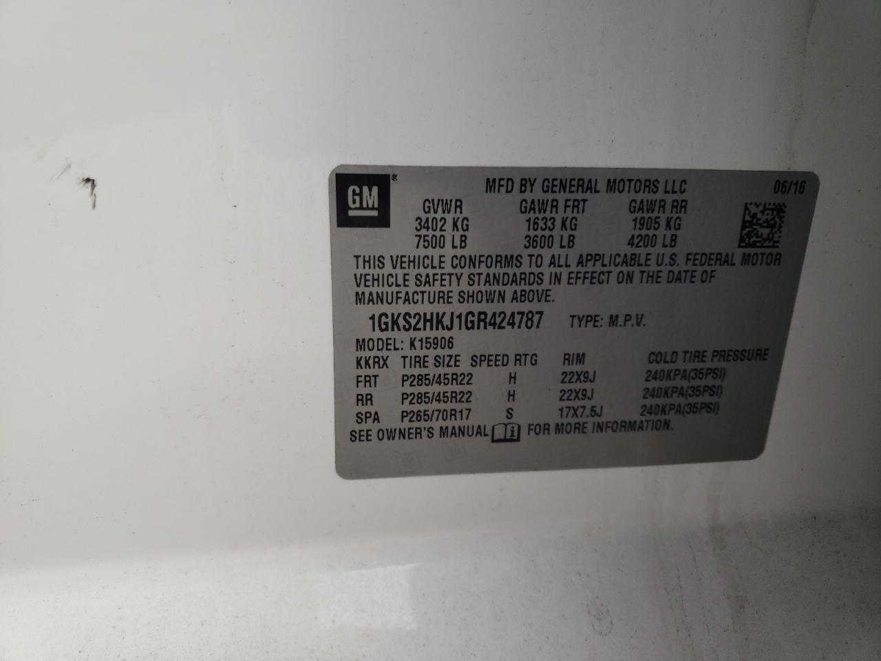 2016 GMC Yukon XL