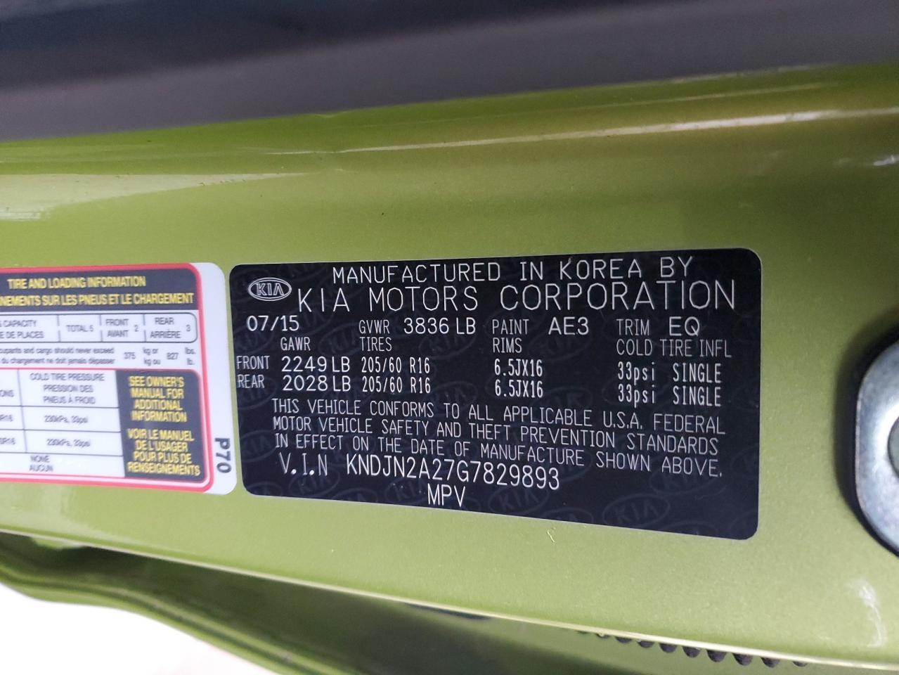 2016 KIA SOUL