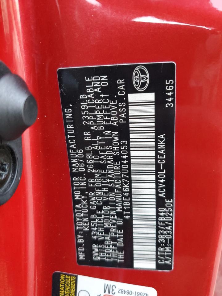 2007 TOYOTA CAMRY