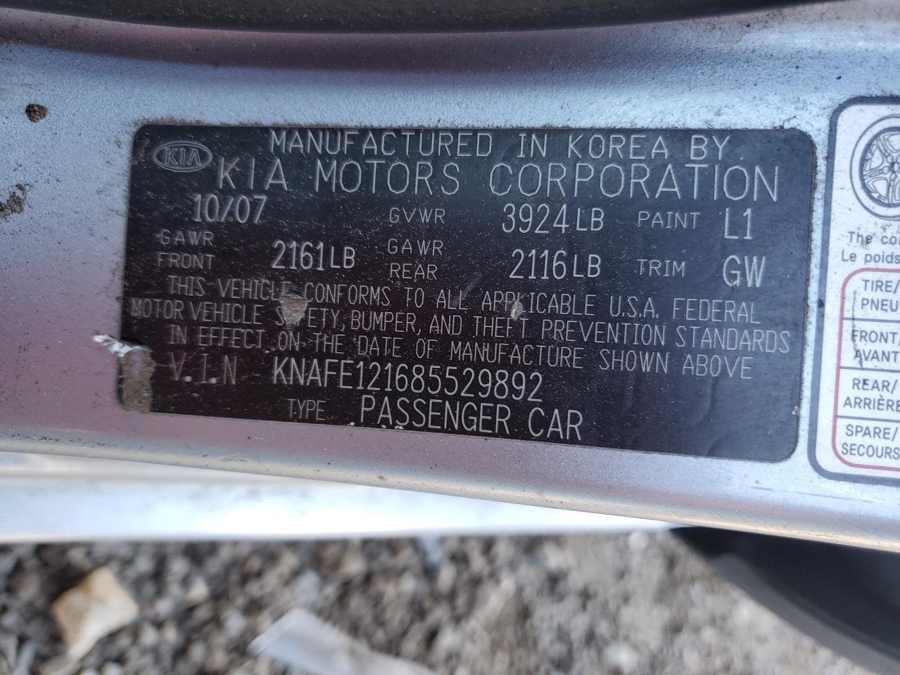 2008 KIA Spectra