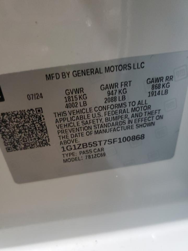 2025 CHEVROLET MALIBU