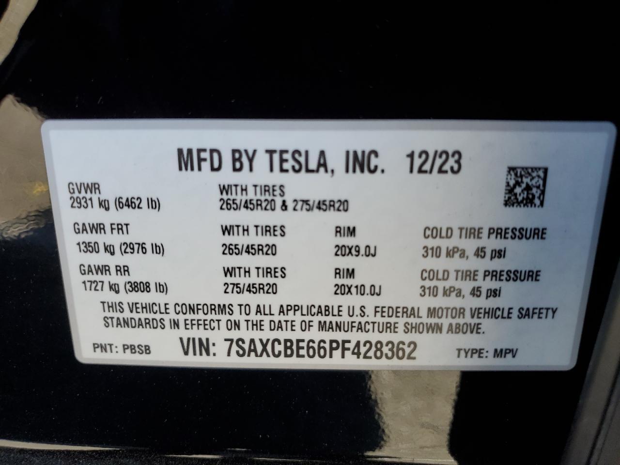 2023 TESLA MODEL X