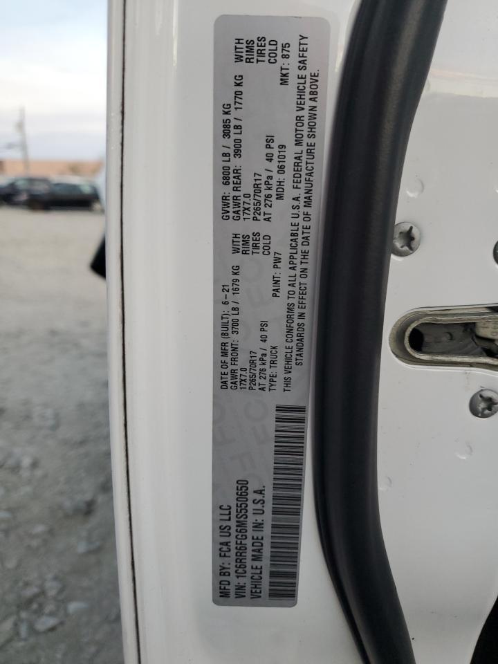 2021 RAM 1500