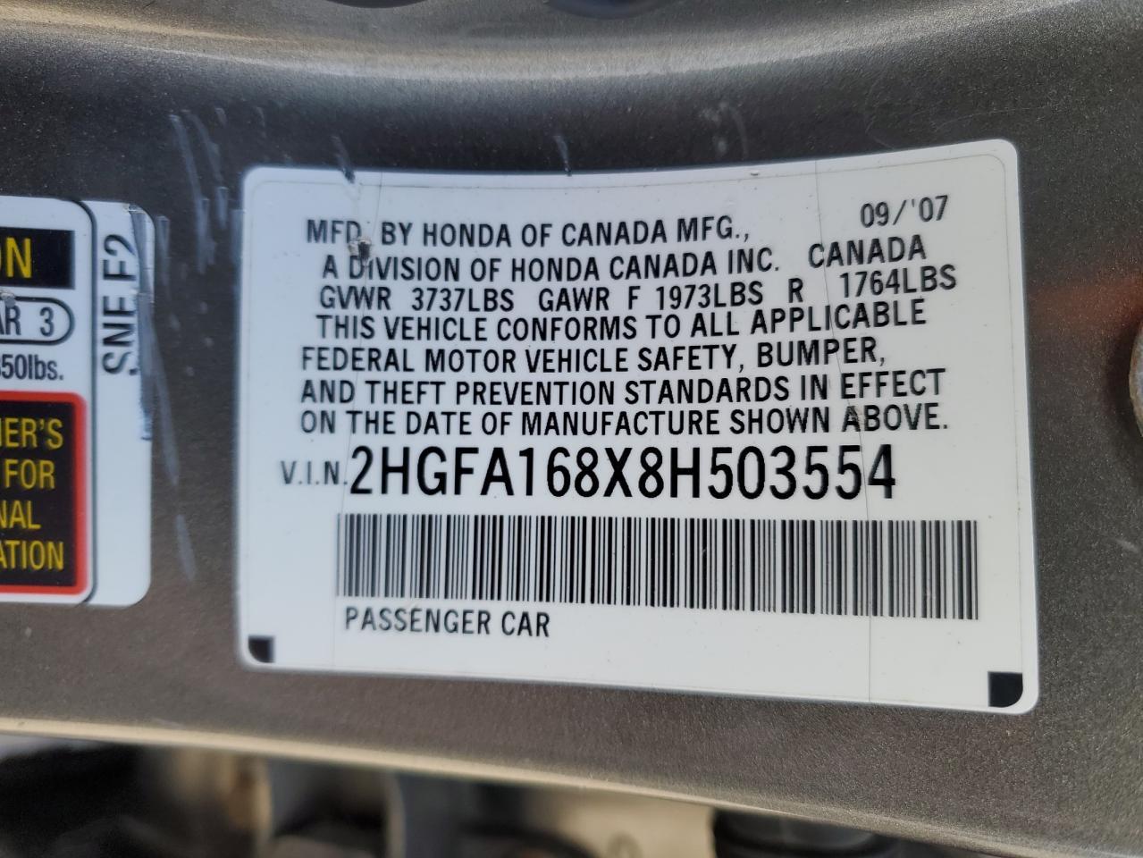 2008 HONDA CIVIC