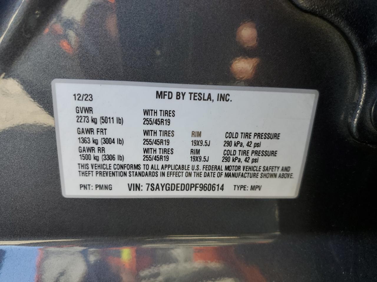 2023 TESLA MODEL Y