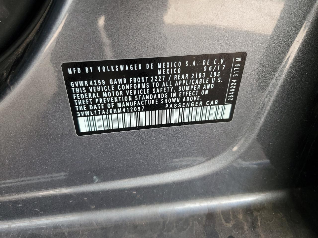 2017 VOLKSWAGEN JETTA