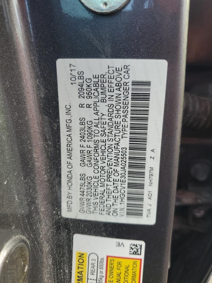 2018 HONDA ACCORD