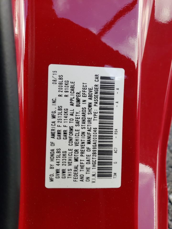 2016 HONDA ACCORD